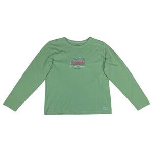 Life is Good Green Long Sleeve Top | Size L